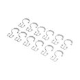 thumbnail image 3 of 12 ganchos de cortina de acero inoxidable de doble deslizamiento para baño., 3 of 5