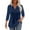 Blue, variant on Yigetop Womens Tops! 3/4 Sleeve Blouses for Women Casual V Neck Summer Tops for Women with Leggings Pleated Curved Tunic 3/4 Sleeve Tops for Women Black L