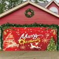 thumbnail image 5 of Hometravel Christmas Garage Door Banner, Large Holiday Yard Door Cover Design, Merry Christmas Porch Backdrop for Outdoor Party, 5 of 5
