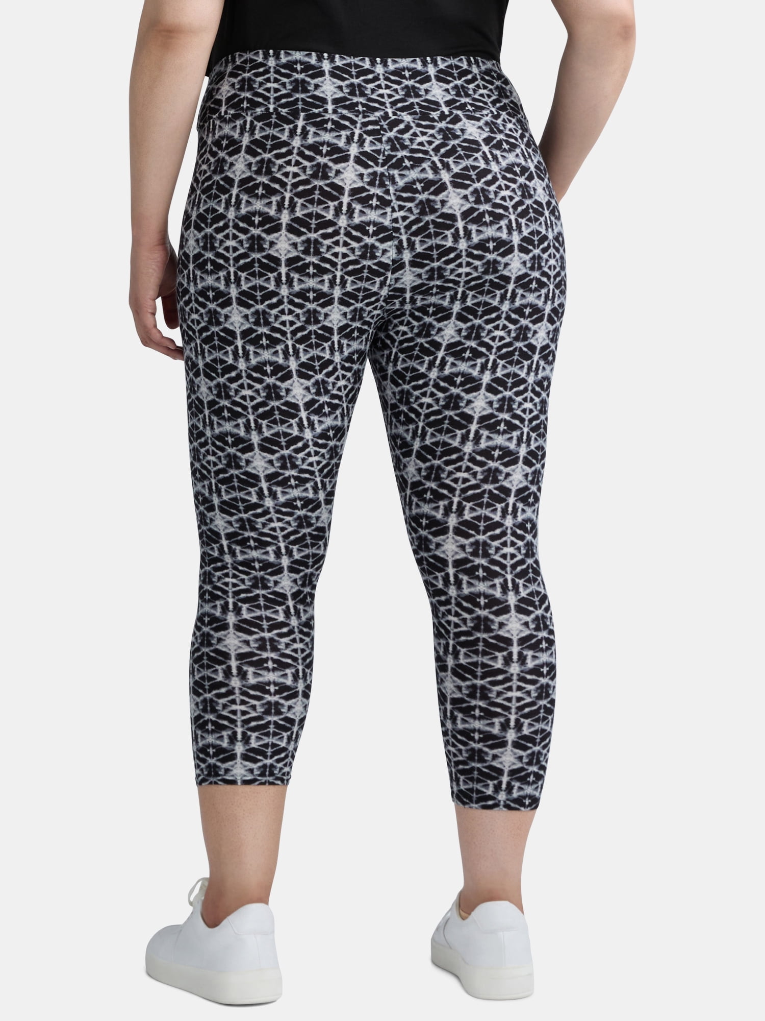 Terra & Sky's Women's Plus Capri Leggings, 2-Pack