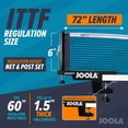 thumbnail image 6 of JOOLA Avanti Table Tennis Net and Post Set, Black, 6 of 7