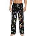 thumbnail image 2 of Goofa Butterfly1 Printed Soft Pajama Pants for Men, Wide Leg Comfy Casual Lounge Yoga Pants-Large, 2 of 9