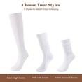 thumbnail image 4 of Socks Women, Long Winter Thigh High Boot Scrunch Socks, Warm Soft Slouchy Socks for Women Size 5-11, 4 of 6