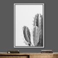 thumbnail image 2 of IDEA4WALL Framed Canvas Wall Art Southwest Cactus Botanical Art Black And White Desert Plants Floral Photography Print Rustic Minimal for Living Room, Bedroom, Office - 16"x24" White, 2 of 5