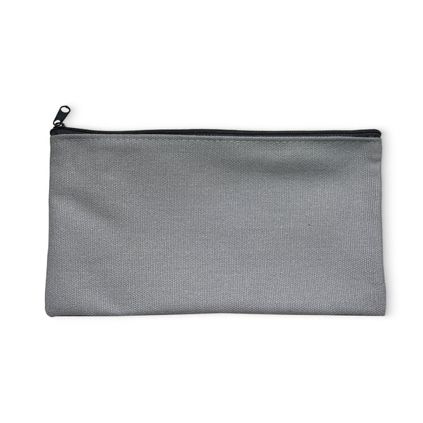 Estuche para lápices DIY con diseño de grafiti y cremallera en el borde, estuche para lápices de algodón, estuche para lápices con espacio en blanco, estuche para lápices de lona