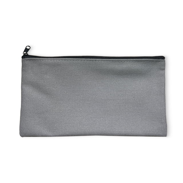 Estuche para lápices DIY con diseño de grafiti y cremallera en el borde, estuche para lápices de algodón, estuche para lápices con espacio en blanco, estuche para lápices de lona