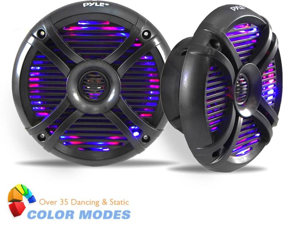 pyle led marine speakers