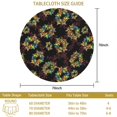 thumbnail image 3 of Butterfly and Berry Multicolor Pattern Round Tablecloth 70"x70", Wrinkle Resistant Wipeable Table Cover for Kitchen Dining Room Picnic Patio and Party, 3 of 5