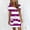 Pink B, variant on Swuxness Women's Mini Dress Short Sleeve Print V Neck Pockets Casual for Daily Activities