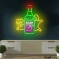 thumbnail image 3 of Craftnamesign Cat Soju Neon Light, Cat Korean Wine LED Sign Wall Art, Korean Restaurant Signage, 3 of 5