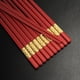 thumbnail image 4 of Juego de 10 pares de palillos chinos reutilizables de fibra de vidrio, palillos chinos rojos para comida, antideslizantes, fáciles de usar, 4 of 5