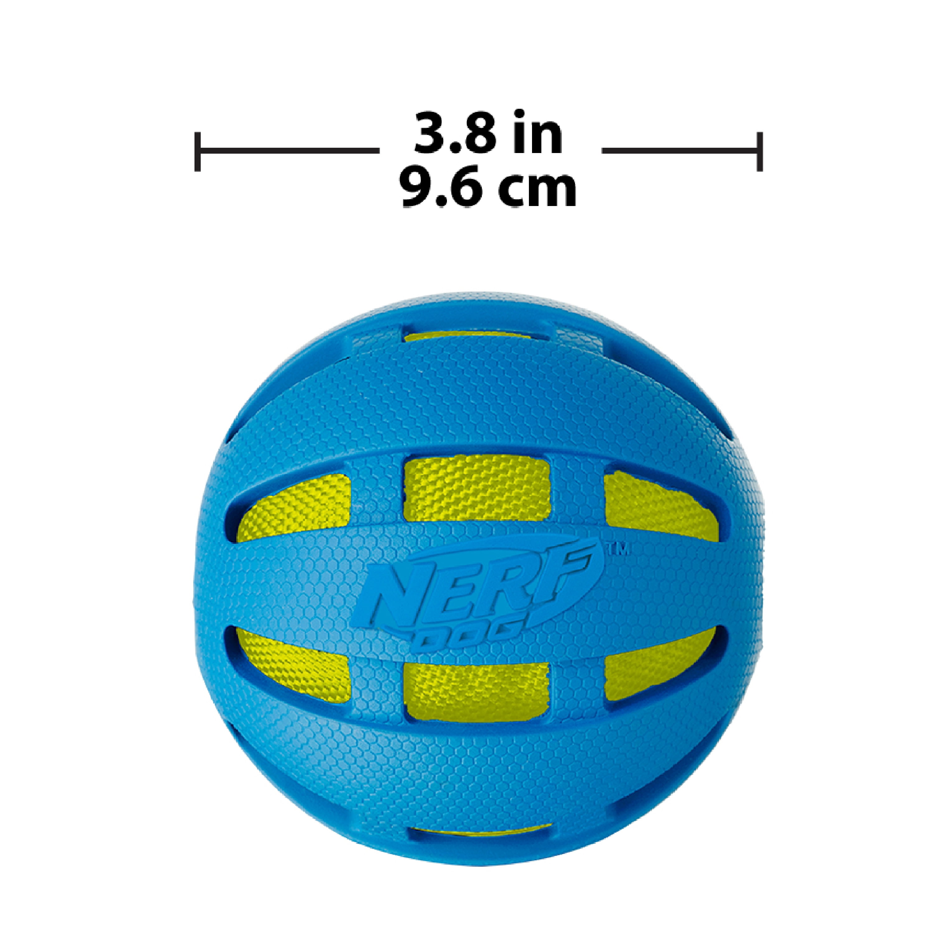 Nerf Dog Large Squeak or Crunch Ball Toy - Perfect for Medium and Large Dogs (Assorted)