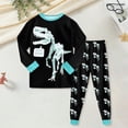 thumbnail image 2 of UAYOTSE Boys Girls Dinosaur 3D Pajama Set Kids 6 12 18 24 Months 2T 3T 4T 5T 6T fit Pjs Soft Breathable Round Neck Top Pants Size 5-6 Years, 2 of 9