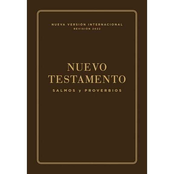 Nvi, Nuevo Testamento de Bolsillo, Con Salmos Y Proverbios, Revisión 2022, Leatherflex, Café, (Paperback)