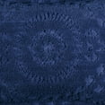 thumbnail image 3 of Better Trends 96" x 110" Bedspread For Full/Double Size Bed 100% Cotton Soft & Breathable Bedding Luxurious Medallion Design, Machine Washable (Navy) Rio Collection, 3 of 4