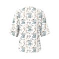 thumbnail image 7 of Post Surgery Shirts for Women Short Sleeve Funny Print Tear Away Tops with Drain Pockets Postoperative Care Tops Shoulder Surgery Shirts for Women Adaptive Clothing, 7 of 7