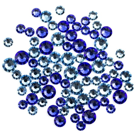 - Swarovski Create Your Style Crystal Flatback Value Pack, Aqua Sapphire Blue