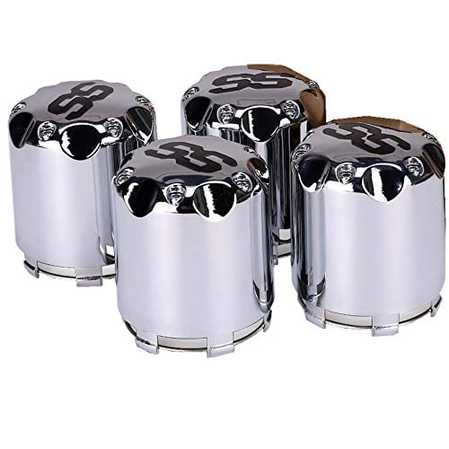 BeAcc 4PCS SS Wheel Alloy Center Cover 8,10,12 Inch Generic,Material Aluminum P110ss for Yamaha,EZGO(1 Package 4pcs)