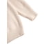 thumbnail image 5 of Suéter suave para bebés y niñas para niños pequeños, cuello bajo, jersey de color sólido, camiseta de manga larga a rayas XBTCLXEBCO Beige, 2-3 años, 5 of 6