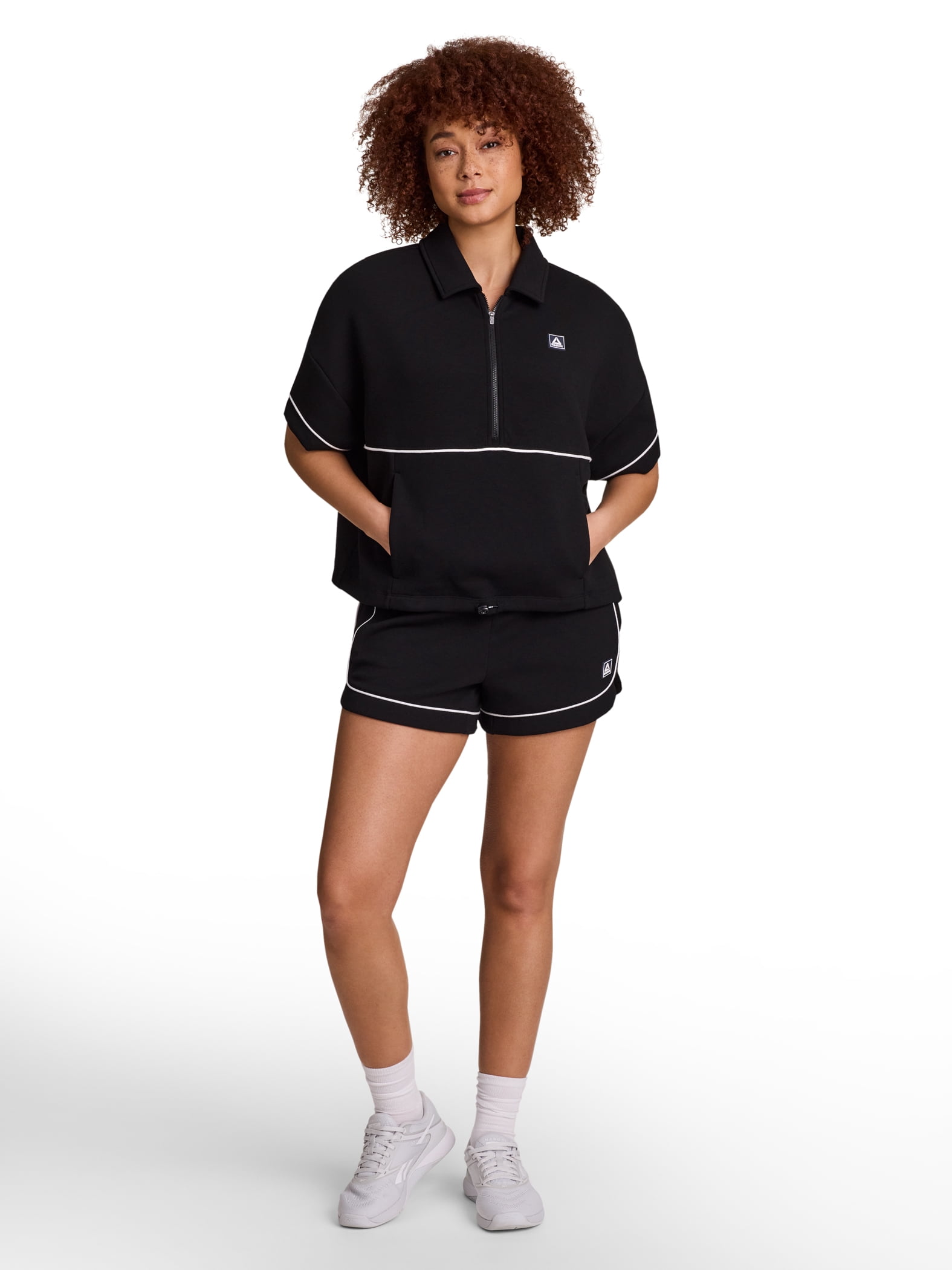 Reebok Women's and Women's Plus Team Player Short Sleeve Oversize Pullover, Sizes XS-4X