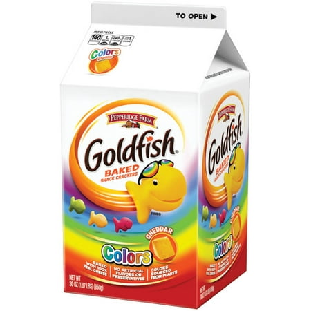 Pepperidge Farm Goldfish Colors Cheddar Crackers, 30 oz. (Best Crackers For Tuna)