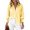 *Yellow, variant on ClodeEU Women's Lapel Collar Button Down Striped Long Sleeve Shirt,Casual Loose Blouse ,Women's Plus L