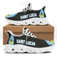 thumbnail image 1 of Zapatillas deportivas de malla con cordones y estampado de la bandera de Santa Lucía para niñas, zapatos de plataforma informales, ligeros y cómodos para mujer, 1 of 6