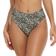 thumbnail image 3 of RELLECIGA Women's High Cut High Waisted Bikini Bottom, 3 of 8