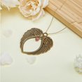 thumbnail image 5 of 10pcs Memorial Hanging Ornaments Heart Angel Wings Charms Alloy Antique Bronze Pendants, 5 of 9