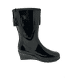 forever young wedge rain boots
