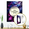thumbnail image 3 of Designart "Crystal Essence in Pink and Purple Marble II" Abstract Marble Mirror Wall Decor - Modern Pink Abstract Large Mirror For Wall Art Decor - 32" x 24" Inch, 3 of 5