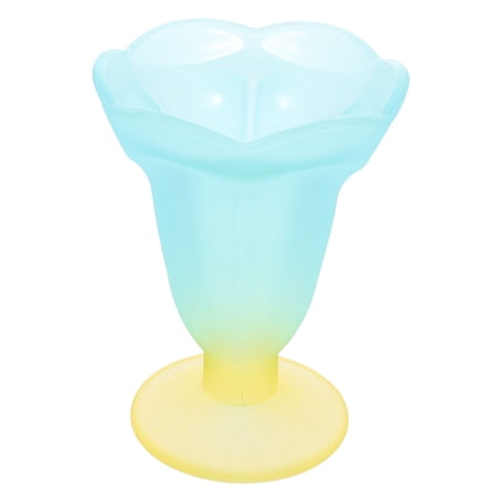 FONDOTIN Frosted Glass Dessert Cup Summer Ice Cream Holder Serving Cup