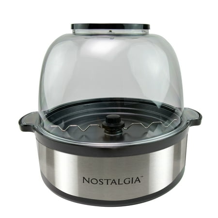 

Nostalgia NSPFP6SS 6 QT Stainless Steel Stirring Popcorn Popper