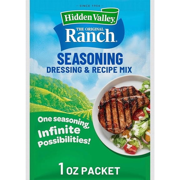Hidden Valley Original Ranch Seasoning, Dressing and Recipe Mix, 1 Ounce (Package May Vary)