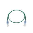 thumbnail image 4 of Monoprice SlimRun Cat6A Ethernet Patch Cable - Network Internet Cord - RJ45, Stranded, UTP, Pure Bare Copper Wire, 30AWG, 2ft, Green, 10-Pack, 4 of 6