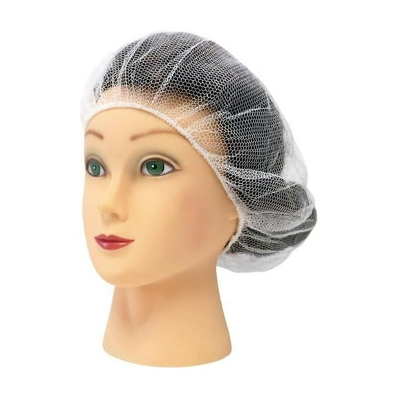 SSBM Food Service Hair Nets, Latex Free, White, 18 Inches, 1000 Pack