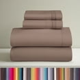 thumbnail image 1 of Clara Clark Juego de Sábanas Extragrandes, Lujo 4 Piezas con Bolsillos Profundos para Hotel, Microfibra Ultrasuaves, Taupe, 1 of 8