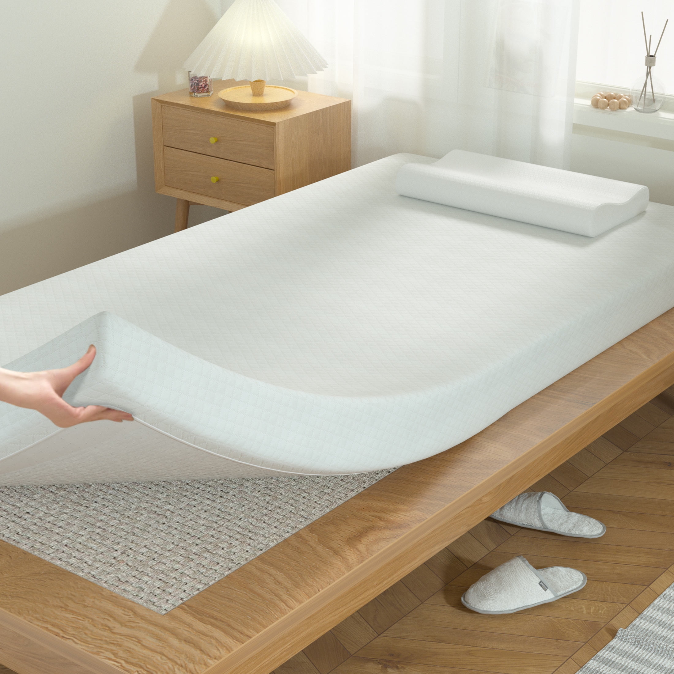 YRLLENSDAN Twin XL Mattress 5 inch Gel Memory Foam Mattress in a Box Medium Firm Mattress Fiberglass Free CertiPUR-US Certified Bunk Beds Mattress Toddler Mattress