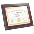 thumbnail image 3 of CreativePF [ZTQP-8.5x11mh] Mahogany Document Frame Displays 8.5 by 11-inch Certificate, Graduation, University, Diploma Frames with Stand & Wall Hanger, 3 of 8