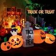 thumbnail image 3 of Costway 8 FT Long Halloween Inflatable Pumpkins Blow up Pumpkin Patch Lantern Decoration, 3 of 10