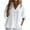 White shirts for women, variant on Cotton Linen Button Down Womens Shirts Long Sleeve V Neck Tunic Shirt Loose Fit Solid Color Business Casual Blouses Comfy Basic Tops White M
