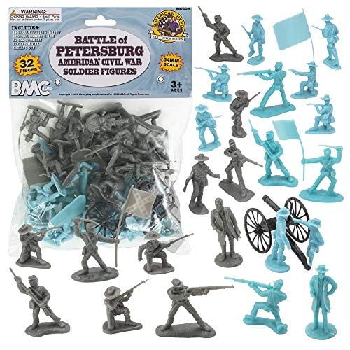 Figuras de soldado BMC Toys Batalla de Petersburgo Civil