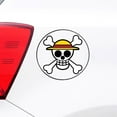 thumbnail image 4 of 1pcs One Piece Luffy car Sticke Anime Peeking Glass Vinyl Decal Sticker For Car Window Laptop Hydroflask Waterbottle PVC, 4 of 7