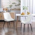 thumbnail image 2 of HOMCOM Dining Chairs Set of 2, Upholstered Velvet Kitchen Chairs with Back, 2 of 10