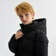 thumbnail image 6 of NOLDARES Boys' Heavyweight Puffer Jacket Fleece-Lined Brushed Microfiber Winter Coat Thick Coats for Kids(Black,5-6 Years), 6 of 9