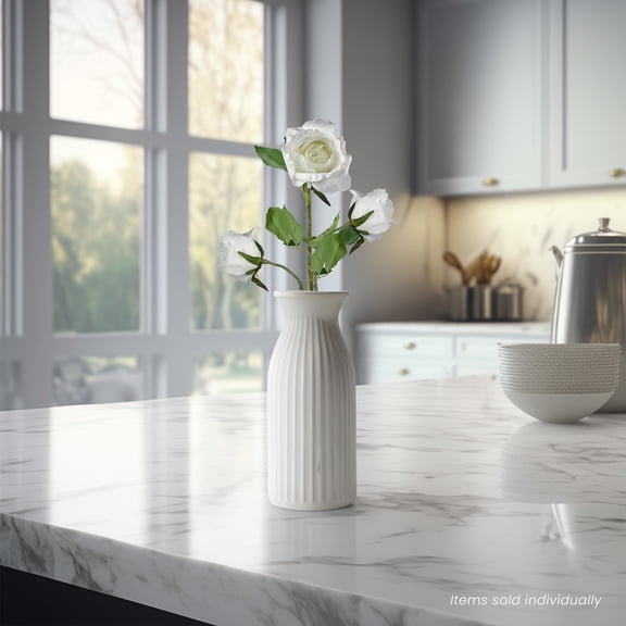 Allstate Rose Artificial Floral Spray - 21.5" - Cream White