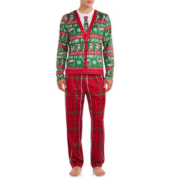 Men's Licensed Cardigan Pajama Set