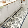 thumbnail image 4 of JONATHAN Y SANTA MONICA 2 x 8 Runner Rug, Madrid Vintage Filigree Textured Weave - Navy/Beige, SMB107G-28, 4 of 9