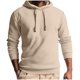 thumbnail image 1 of pstuiky mangas largas para hombre, Blusa de manga larga con capucha y cordón de color liso para hombre Tops de talla grande para hombre s, 1 of 5