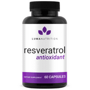 High Purity Resveratrol Capsules - 98% Trans-Resveratrol - Resveratrol Supplement - Antioxidant - Luma Nutrition